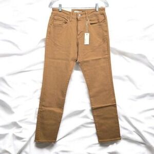 Warp + Weft ORD Chicago Straight Leg Jeans Men Tobacco Brown 29x34 NWT‎